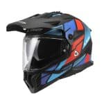 LS2 MX702 Block Black Red Blue Adventure Helmet