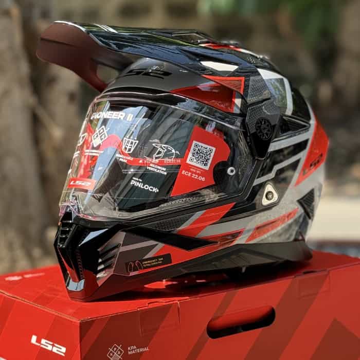 ls2-mx702-block-grey-red (4) LS2 MX702 Block Grey Red Adventure Helmet